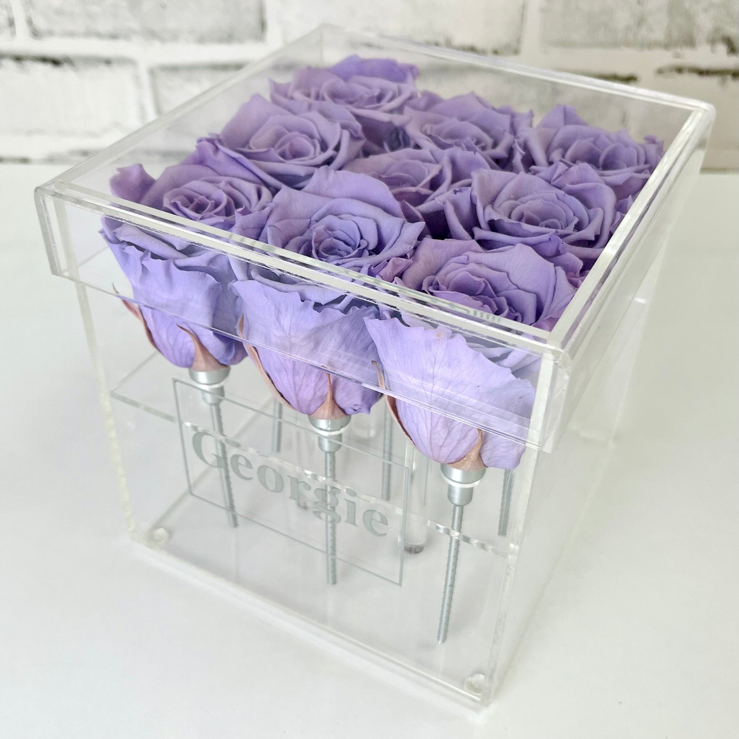 Infinity Rose Gift Box - Eternal Roses - Lavender Infinity Roses - Rose Colours divider-Lavender Haze