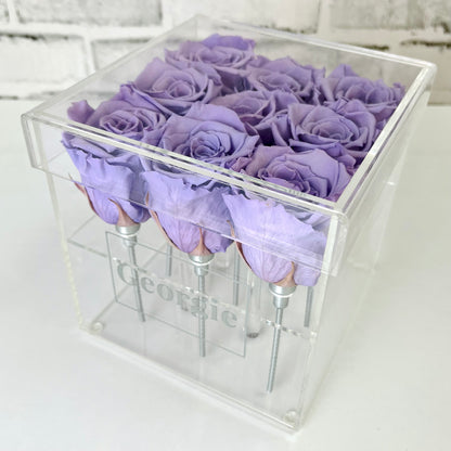 Infinity Rose Gift Box - Eternal Roses - Lavender Infinity Roses - Rose Colours divider-Lavender Haze