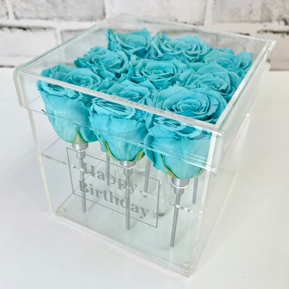 Infinity Rose Gift Box - Eternal Roses - Tiffany Blue Forever Roses - Rose Colours divider-Tiffany Blue