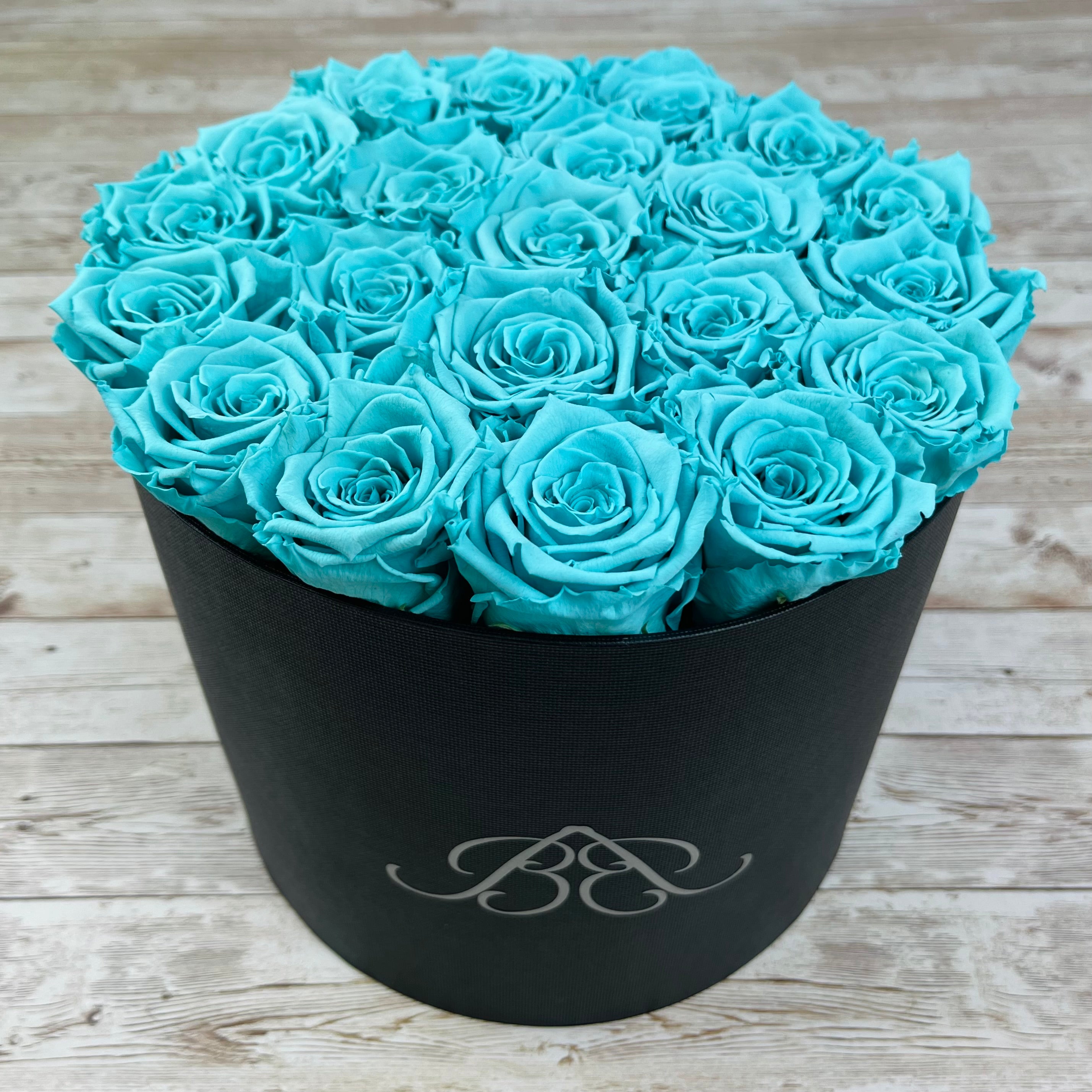 4 Forever Rose Acrylic shops Box Tiffany Blue